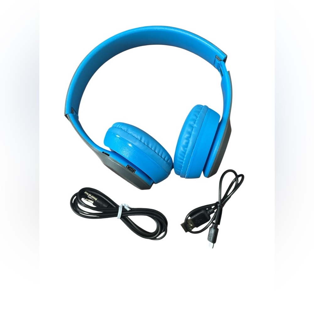 Wireless Blue Headphones